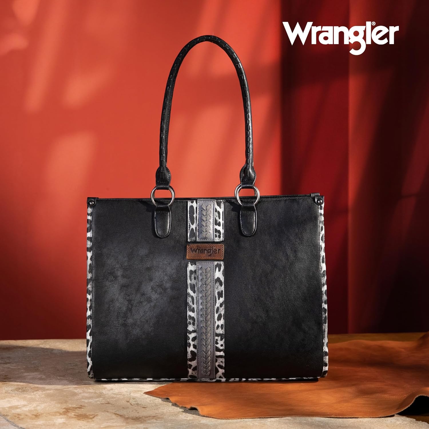Wrangler Tote Bag for Women Western Woven Shoulder Purse Versatile Handbags
